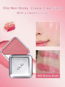 Clio K-Beauty 必備唇頰膏，口袋腮紅，奶油質地適用於唇部與臉頰，易暈染，可修容與提亮，可疊擦打造水潤自然妝感，不油膩，旅行隨身尺寸 - 02 兔子腮紅 - 查看 1