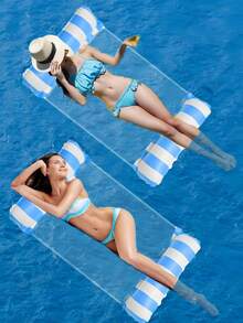 Detachable Mesh Seat Inflatable Pool Float, Portable Swimming Pool Party Supplies, Summer Beach Pool Accessories For Adults - Multicolor - View 5