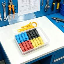 33pcs/Set No-Strip Piercing Wire Connector, Pin-Type Quick Wire Connector, Outdoor LED Lighting Wire Connector Set With Wire Stripper - PCT-t1/33PCS - View 3