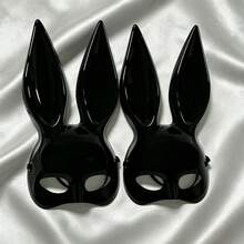 Sexy Rabbit Mask, Cute Rabbit Costume Mask, Black And White Colors Available, Suitable For Men And Women, Essential For Halloween Or Carnival Costumes - Multicolor - View 9