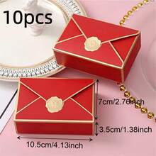 10/50pcs Blank Packaging Paper Gift Boxes, Classic Envelop Gift Boxes For Wedding Favors, Birthday Party, Cosmetics Packaging - Multicolor - View 16