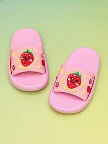 1 Pair Spring/Summer Baby Girl Comfortable Fashion Casual Lightweight Soft Sole Indoor/Outdoor Beach Versatile Slippers - White - View 4