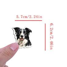 50Pcs Border Collie Stickers, Aesthetic Stickers, High Quality Stickers Scrapbook, Decorative Paper, Journaling, Laptop, Bumper, Skateboard, Water Bottles, Computer, For Gift Bags, Envelope Seals, Party Decoration - Sheepdog - View 2