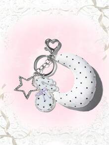 Polka Dot Musical Note Heart Star Sweatshirt Chain Sweatshirt Chain Pendant Accessory - Multicolor - View 3
