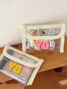 Customize A Storage Bag - Transparent Student Pencil Case, Personalized Makeup Storage Bag, Personalized Pencil Case - Multicolor - View 4