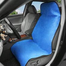 REMAX 1件防水防汗汽車座椅套，適用於健身後、跑步、游泳、海灘和徒步，通用尺寸適用於汽車、SUV和卡車，可水洗，米色、藍色、紅色、黑色前座套 Anda 汽車配件 - 毛巾布 - 查看 5