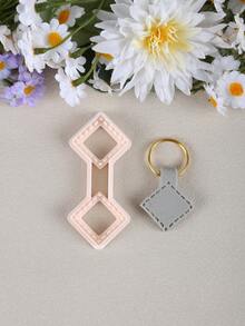 Minimalist Key Fob Clay Cutting Molds, Multipurpose DIY Craft Supplies For Handmade Key Fob Pendants, Earring Accessories Polymer Clay Ornament Tool - Keychain - View 21