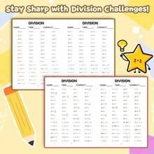 Children's Summer Math Workbook, Addition, Subtraction, Multiplication Or Division Exercises, Suitable For Mental Math Training, Basic Arithmetic Ability Improvement And Daily Learning. Back To School - 除法 - 查看 5