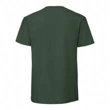 Fruit Of The Loom Mens Iconic Premium Ringspun Cotton T-Shirt - Bottle Green - View 2