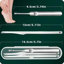 Stainless Steel Foot Callus And Nail Dead Skin Trimming Tool, Foot Keratin Removal Tool, Trimming Tool Set, Perfect For Home Foot Care - Multicolor - View 7