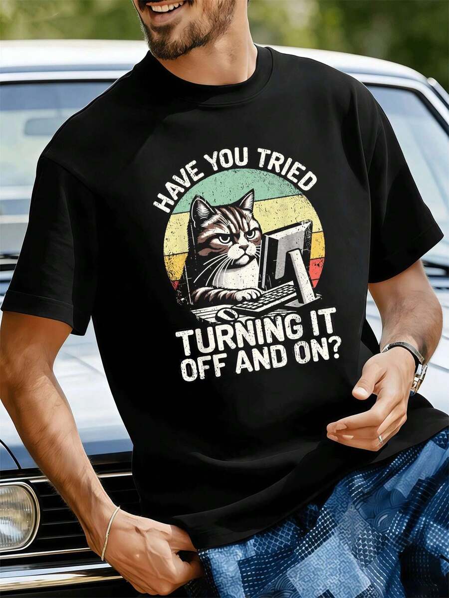 Men T-Shirts - Black - View 1