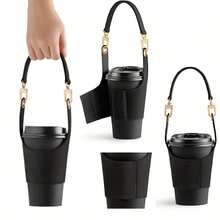 Women's Handheld Coffee & Milk Tea Carrier Bag, Portable & Novel, Gift For Christmas And Halloween - Multicolor - View 2