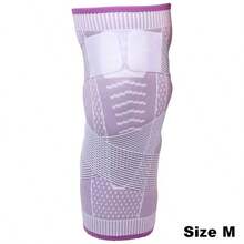 1pc Unisex Basic Compression Knee Support Brace, Suitable For Fitness, Running, Gym, Weightlifting And Other Scenarios - Purple - View 12