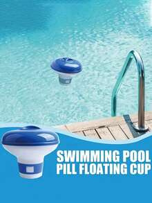 1/2 piezas Dispensador automático de productos químicos para piscina, caja de piscina, dispensador flotante de productos químicos para piscina, ligero y portátil, adecuado para fiestas en la piscina, natación, deportes acuáticos, suministros de limpieza de piscina, esencial de verano, esencial de viaje. Dispensador flotante, limpiador de piscina - multicolor - Ver 9
