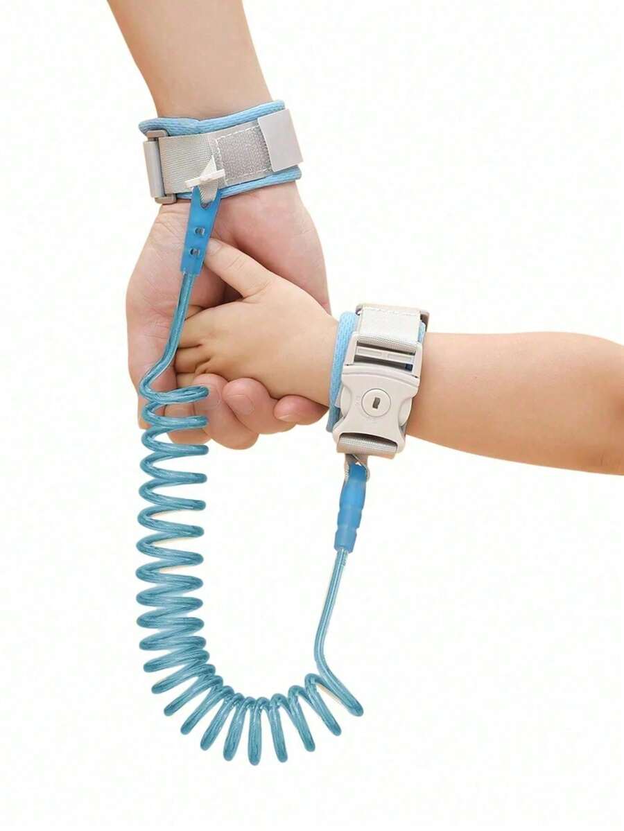 Boys And Girls Anti-Lost Wrist Link, Retractable Spring Leash, Child Anti-Lost Traction Wrist Strap For Outdoor Travel,Retractable Anti-Lost Rope Leash Bracelet , Upgraded Version - Multicolor - View 1