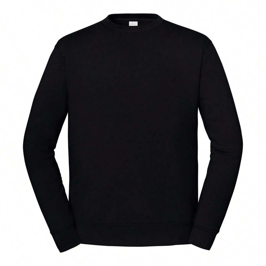 Fruit Of The Loom Mens Iconic Premium Set-In Sweatshirt - Black - View 1
