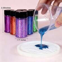 90ml/1.76OZ Glitter Holográfico Ultrafino, Pó de Glitter de Resina 1/128" Lantejoulas para Artesanato, Slime, Pintura de Unhas, Decoração de Festival, Copo Térmico, Joias, Scrapbook, Pintura, Cartões de Casamento 1 Frasco, 2 Frascos, 4 Frascos. Cada Frasco Contém 90ml/50g - Verde - Visão 3