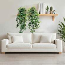 1pc Mandala Potted Plant Outdoor Hanging Greenery Vine Decoration For Fence, Patio, Study Room, High Quality Artificial Potted Plant - Army Green - View 10