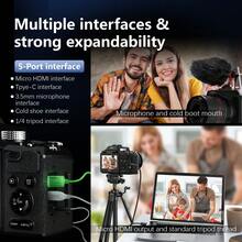 NBD Professional 5K Digitalkamera 64 MP 16 fachen optischen Zoom einen integrierten Blitz und ein um 180 Grad neigbares Display ideal für Vlogs und Selfies Dank des mitgelieferten Stativs gelingen professionelle Fotos im Handumdrehen Zwei integrierte 2000 mAh Akkus sorgen für lange Akkulaufzeiten - Übersicht 7