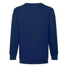 Fruit Of The Loom Childrens Unisex Set In Sleeve Sweatshirt (Pack Of 2) - Navy - View 2