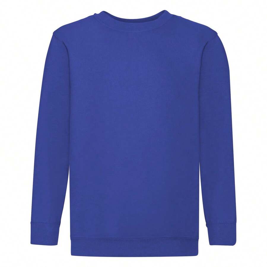 Fruit Of The Loom Childrens Unisex Set In Sleeve Sweatshirt (Pack Of 2) - Royal - View 1