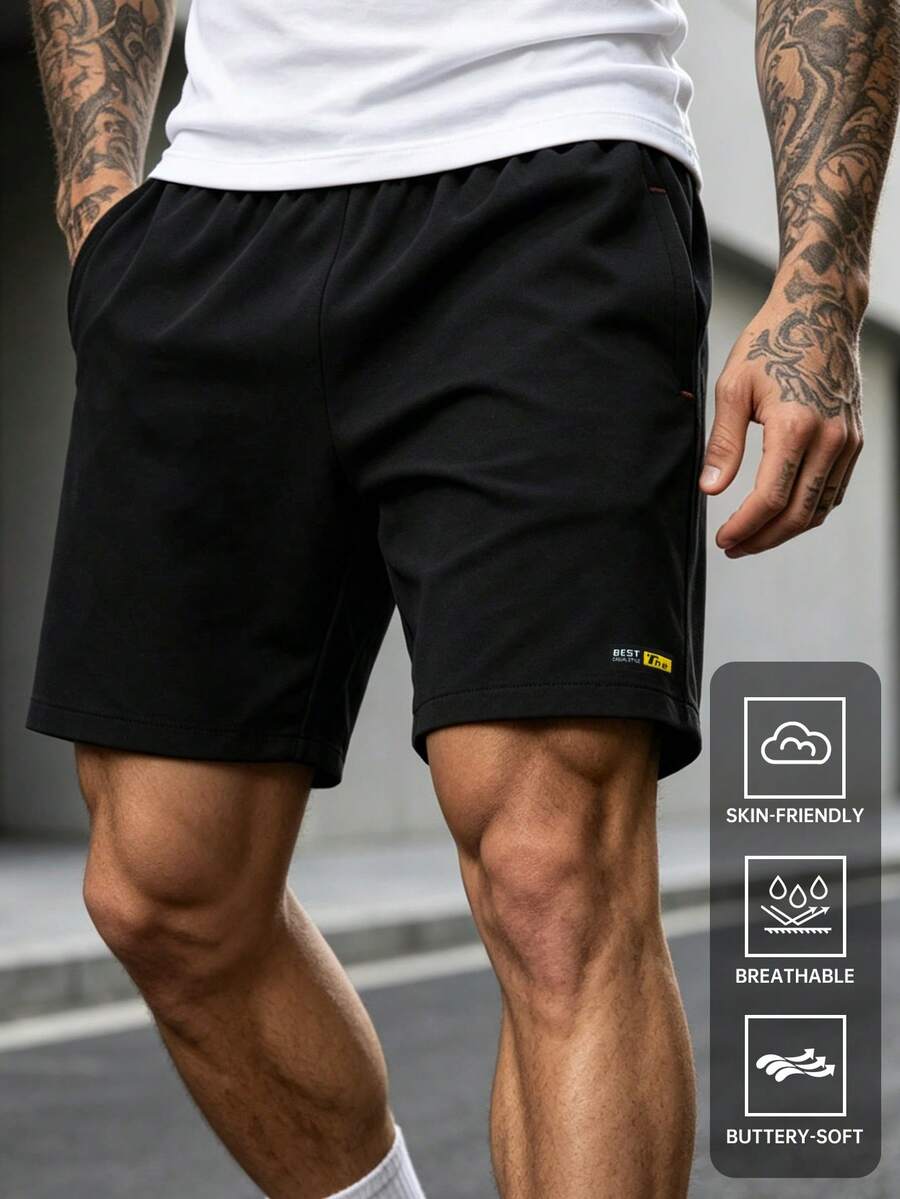 Pantalones cortos casuales para hombre, ligeros, transpirables, con cordón en la cintura, adecuados para senderismo, correr, fitness