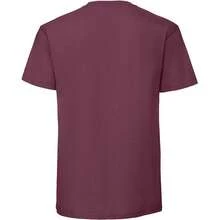 Fruit Of The Loom Mens Ringspun Premium T-Shirt - Burgundy - View 2