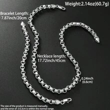 Vintage 750 Italian 3D Round Interwoven Hand Carved Texture Collarbone Necklace With Hip-Hop Street Style Suitable For Men Daily Party Wear - Silver - View 8