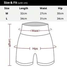 Shorts de Yoga para Mujer, Cintura Alta, Shorts Deportivos para Entrenamiento, Yoga, Fitness, Levantamiento de Glúteos, Pantalones Cortos Deportivos para Gimnasio y Running - Condujo - Ver 4