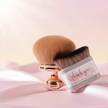 Large Flat Brush, Wave Brush, Body Brush, Tanning Brush Set, Large Rose Gold Mushroom Head Kabuki Powder Brush, Loose Powder Brush, Blush Brush - Multicolor - View 2