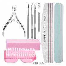 12pcs Nail Care Set, Nail File 100/180, Nail Buffer Block, Cuticle Nipper, Cuticle Trimmer, Cuticle Pusher, Nail Tools, Nail Kit, Pedicure And Manicure Tools, Nail Prep Set, Women Manicure Kit - Multicolor - View 8