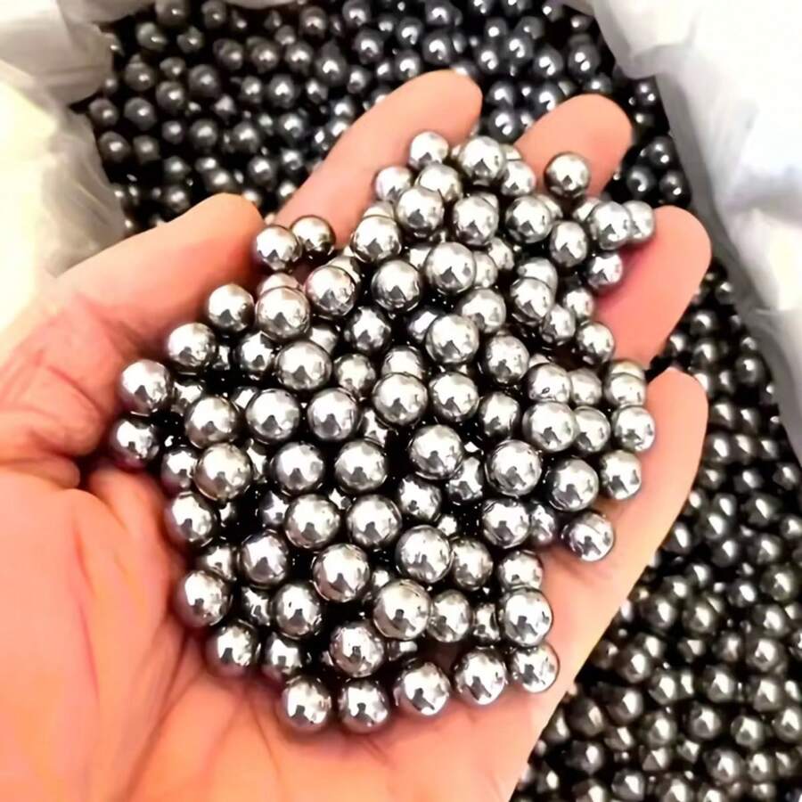 300/100顆 6mm 狩獵用鋼珠軸承球,耐用精密工程,適用於機械與DIY專案,高硬度提供支撐與穩定性 - 銀色 - 查看 1