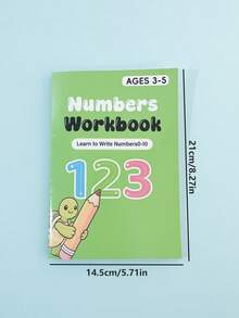 Children's Number Tracing Workbook 0-10 Number Writing And Counting Enlightenment Book, Preschool Early Education Math Activity Book, Back To School Learning Supplies - Multicolor - View 10