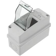 2 Way Consumer Unit Din Rail Enclosure Distribution Box Lock - A - View 7