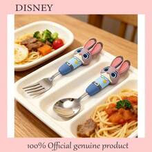 Disney Authentic Jointed High-Quality Appearance Level, Not Prone To Breakage. 304 Stainless Steel Dinner Spoon And Fork, Cartoon Soup Spoon. - View 3