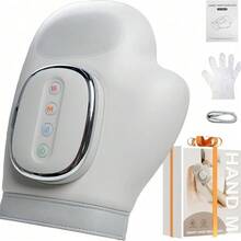 Kabelloses Handmassagegerät Mit Wärmefunktion Und Kompression, Wiederaufladbarer Handmassager Mit 3 Heizstufen Und 5 Massagemodi, Für Hände, Finger Und Handgelenke, Entspannung Und Handpflege, Geschenk Für Frauen, Männer Und Senioren - Weiß. - Übersicht 2