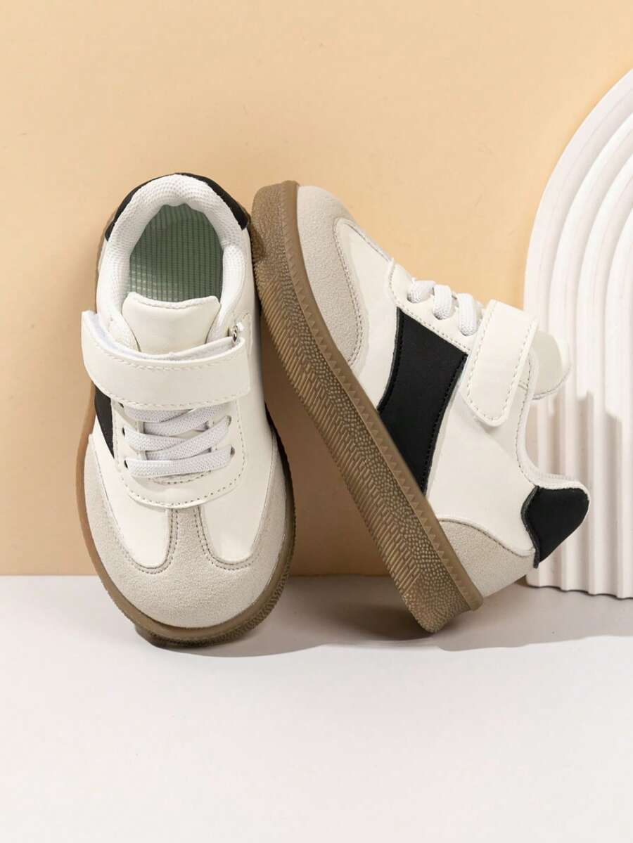 1 Pair Versatile Fashion All-Season Unisex Flat Sneakers, Quality Choice, Accompanying Children's Happy Growth. - White - View 1