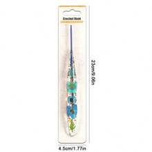 1pc Transparent Embedded Floral Resin Crochet Hook, Exquisite Bubble Shell Packaging, 2.0mm-8.0mm, Ergonomic Comfortable Handle, Suitable For Various Yarn Thicknesses, Ideal For Home DIY Sewing And Knitting Projects - Blister-coated Epoxy Crochet Hooks - View 11