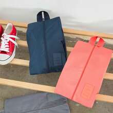 2/6 piezas Bolsas portátiles con cremallera para almacenamiento de zapatos, Bolsas de zapatos impermeables portátiles para viajes, Organizador de zapatos deportivos a prueba de polvo, Bolsa de zapatos para viajes, Organizador de zapatos para equipaje, Funda de zapatos para equipaje de viaje de negocios, Bolsa portátil de almacenamiento de zapatos deportivos para gimnasio, Unisex - Multicolor - Ver 4