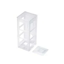 1pc Hair Straightener And Curling Iron Storage Rack, Multifunctional Bathroom Comb Holder Wall-Mounted No-Drill Toilet Storage Box - Transparent - View 7