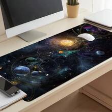 1pc XL Mouse Pad Laptop Keyboard Pad, Starry Asteroid Pattern High Definition Printing Desktop Protector, Gaming Accessory Decorative Desk Mat, Durable Non-Slip Bottom, Suitable For Home Office PC Work Back To School Dorm Accessories - Mouse Pad - View 3