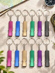 [Customized] Outdoor Functional Style Survival Whistle Keychain, High Decibel Dual-Tube Design, Customizable Name, Portable Hanging Clip, Camping Hiking Hunting Emergency Rescue, Referee Cheerleading Sports Training, Multi-Functional Portable Tool, Birthday Easter Personalized Gift, Unisex Suitable For Outdoor Adventure Backpack Key Ring Car Key Attachment, Loud Reminder Positioning, Rescue Backup, Student Sports Meet Command, Portable Space-Saving, Customized Name Identification Easy To Distinguish, Lightweight Durable Daily Commute Backup - Multicolor (whistle) - View 27