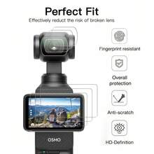 4-In-1 Compatible With Osmo Pocket 3, Anti-Slip Desktop Stand + Tempered Glass Screen Protector Set, Accessory Kit, 9H Hardness High-Definition Transparent Screen Protector, Scratch-Resistant And Easy To Install, Stand Provides Soft Support. - View 4