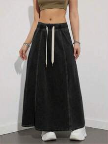 Women Denim Dresses - Negro01 - 查看 1