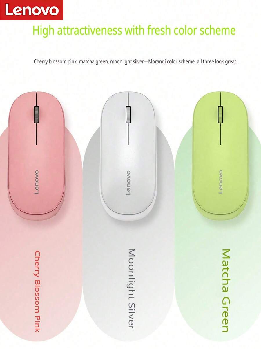 Lenovo Advanced Dual-Mode Ergonomic Wireless Mouse Designed To Improve Gaming And Office Efficiency. It Provides Ultra-Low Latency 2.4GHz Wireless Connection, Equipped With High DPI Sensor