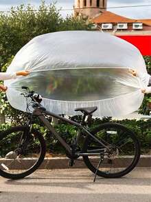 1/2/3/5pcs Universal Disposable Thin Bicycle Cover, Transparent Waterproof Dustproof Bike Protector, Suitable For Mountain Bike/Road Bike/Electric Bicycle, Indoor And Outdoor Use - Multicolor - View 9