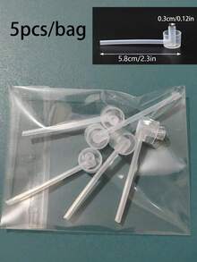 2/5/10/20pcs Corong Diffuser Dispenser Pompa Kosmetik, Alat Parfum, Botol Semprot Isi Ulang, Kembali ke Sekolah, Hari Valentine, Kepala Pompa & Selang yang Dapat Dilepas, Dapat Digunakan Kembali - Clear - View 11