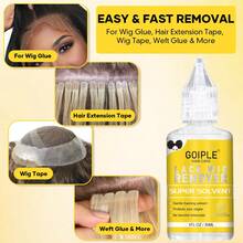 Goiple 16/17pcs Lace Tint Wig Install & Edge Perfecting Kit – Extreme Firm Hold Lace Wig Adhesive,Tint Mousse, Long-Lasting Edge Control & Wax Stick, Fast Melting Spray And Remover, Sweatproof, Curly/Wavy/Straight Hair,Wig Caps,Styling Brushe,Elastic Band - 16件中棕色 - 查看 9