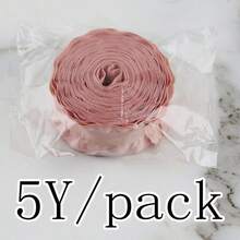 (5 码/卷) 2.2 厘米裙边缎带，礼品包装，蛋糕烘焙包装，花卉包装，婚礼装饰，DIY 工艺品，头饰，胸针，服装配饰，圣诞节情人节 - 彩色 - 查看 13