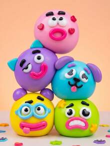 Super Soft Ugly-Cute Expression Squeeze Toy, Cute Face TPR Soft Rubber Ball, Ultra Soft Slow Rebound Stress Relief Toy, Popular Anxiety Relief Fidget Toy, Fun Prank Party Gift, Perfect Birthday Graduation Gift, Random Color - Multicolor - View 1